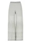 D Exterior D. Exterior Green Viscose Pants In Gray