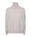 D Exterior High-necked Long-sleeved Sweater In Gray