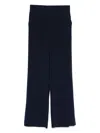 D Exterior High-waisted Trousers In Black