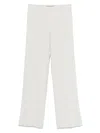 D Exterior Light Grey Trousers With Elasticated Waistband In White