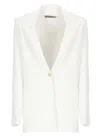D Exterior D.exterior Single Button Blazer Jacket In White