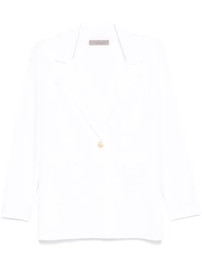 D Exterior Dexterior Classic Blazer With Single Button Closure In Multi