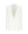 D Exterior D.exterior Single Button Blazer Jacket In White
