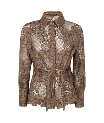 D EXTERIOR LACE SHIRT
