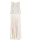 D Exterior D. Exterior Maxi Dress With Crew Neck In White