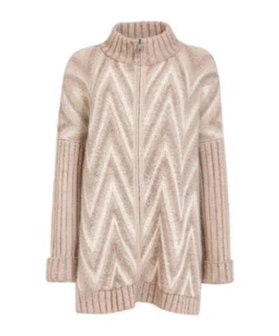 D EXTERIOR JACQUARD CARDIGAN