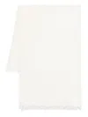 D Exterior Lurex-detail Scarf In White