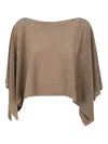 D Exterior D.exterior Draped Knit Top In Neutral