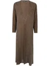 D Exterior D.exterior Long Knit Cardigan In Green