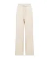 D Exterior Mélange-effect Track Pants In Neutral