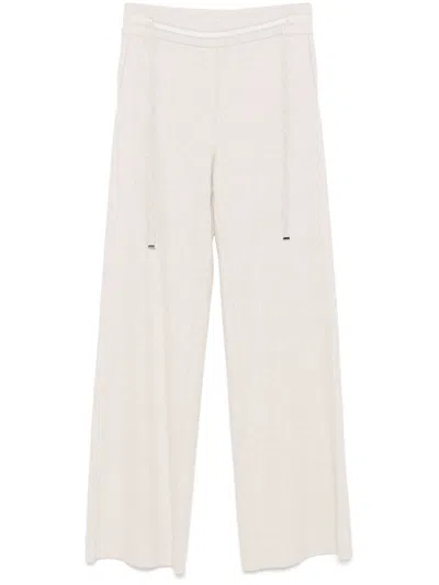 D Exterior Mélange-effect Track Pants In Neutral