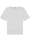 D Exterior Monili-detail T-shirt In Gray