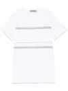 D Exterior D.exterior Cotton Jersey Chain Drop T-shirt In White