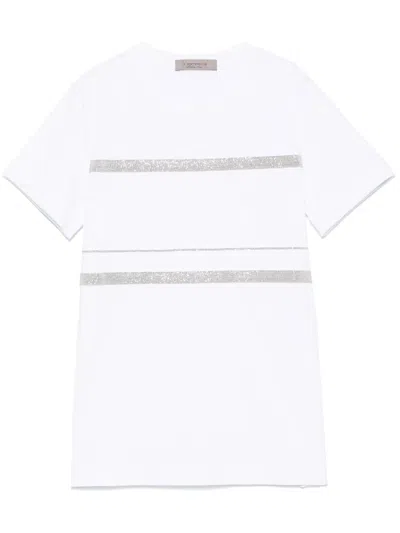 D Exterior Monili-detail T-shirt In White
