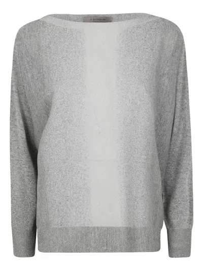 D Exterior D. Exterior Funded Lux Long Sleeves Oversized T-shirt By D. Exterior In Gray