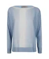 D Exterior D.exterior Gradient Knit Pullover In Blue
