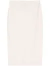 D Exterior Pencil Midi Skirt In Gray