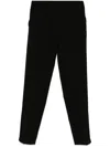 D Exterior Pressed Crease Trousers In Black