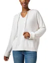 D Exterior D.exterior Pullover Cashmere & Wool-blend Hoodie Sweater In White
