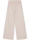 D Exterior Ribbed-knit Trousers In Pink