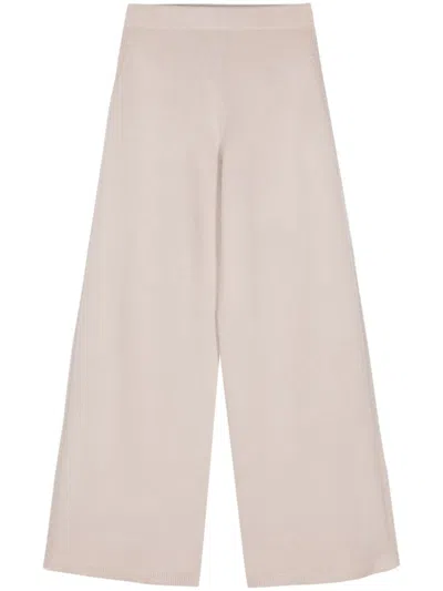 D Exterior Ribbed-knit Trousers In Pink