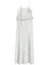 D Exterior D.exterior Draped Slip Dress In Green