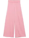 D Exterior Satin Trousers In Pink