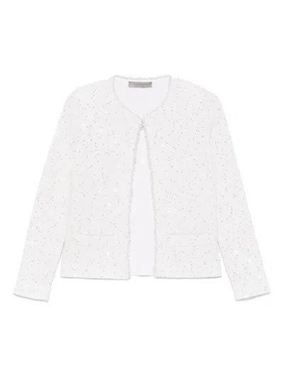 D Exterior Sequin-embellished Jacket In Multi