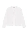 D Exterior Dexterior Textured Ivory Jacket With Embellishments In White