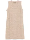 D Exterior Sequin-embellished Midi Dress In Neutral