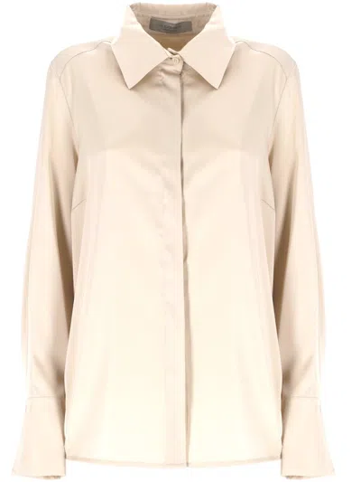 D Exterior D.exterior Button-up Long Sleeve Top In Pink
