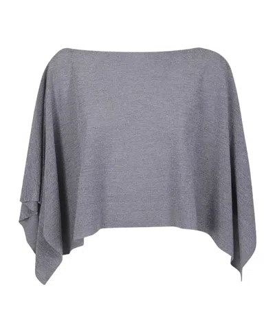 D EXTERIOR D.EXTERIOR DRAPED PONCHO TOP