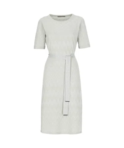 D EXTERIOR D.EXTERIOR ZIGZAG BELTED DRESS