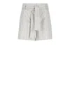 D Exterior D. Exterior Silver Viscose Blend Bermuda Shorts In Silver