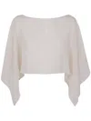 D Exterior D.exterior Silk Georgette Cape In White