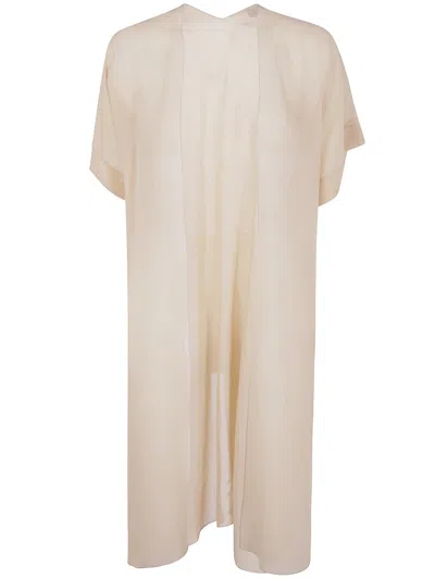 D Exterior D.exterior Silk Georgette Raincoat In Neutral