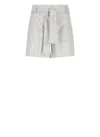 D Exterior D. Exterior Silver Viscose Blend Bermuda Shorts In Gray