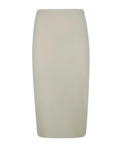 D EXTERIOR PENCIL MIDI SKIRT