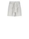 D Exterior D. Exterior Silver Viscose Blend Bermuda Shorts In Gray