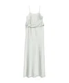 D Exterior D.exterior Draped Slip Dress In Gray