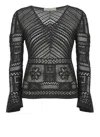 D Exterior D.exterior Lace Knit Sweater In Black
