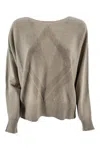 D Exterior D.exterior Sweaters Brown In Gray