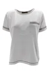 D Exterior D.exterior T-shirts And Polos White In Gray