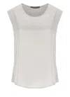 D Exterior D.exterior Sleeveless Top In White