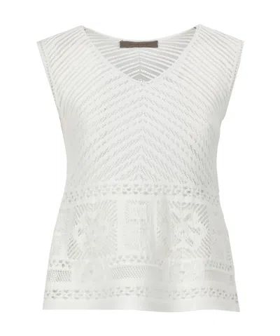 D EXTERIOR D.EXTERIOR SLEEVELESS CROCHET TOP