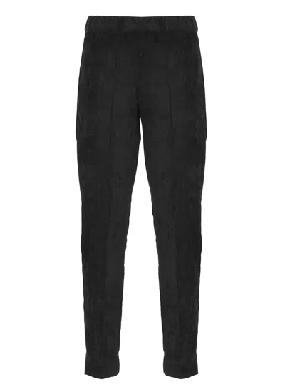 D Exterior D.exterior Tapered Corduroy Pants In Black