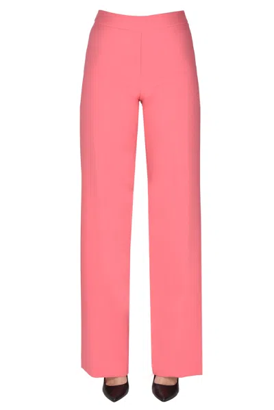 D Exterior Wide Leg Trousers In Pink