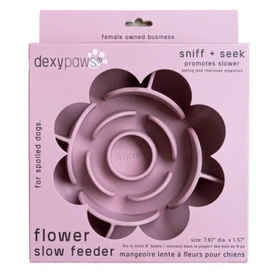 Dexypaws Flower Slow Feeder In Pink