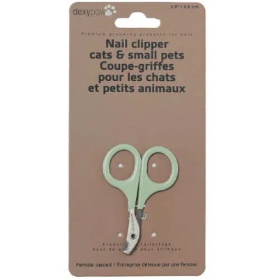 Dexypaws Nail Clipper For Cats & Small Pets, Sage Green, Pet Grooming Tool
