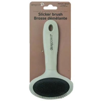 Dexypaws Slicker Brush, Medium, Sage Green, Dog & Cat Grooming Tool